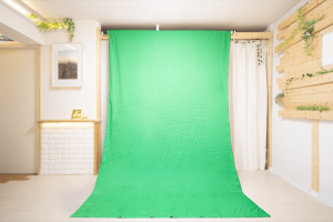 3STARS STUDIO｜撮影設備：バックスクリーン（布 ：グリーン）